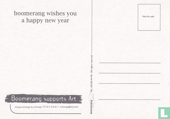 0667 - Boomerang supports Art "each year, this message..." - Afbeelding 2
