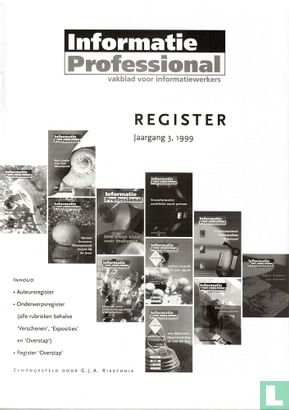 Informatie Professional Register 3 - Bild 1