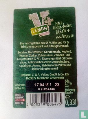 Veltins Lemon Grapefruit - Bild 2