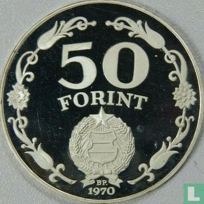 Ungarn 50 Forint 1970 (PP) "25th anniversary of Liberation" - Bild 1