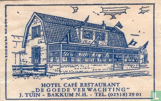  Hotel Café Restaurant "De Goede Verwachting" - Afbeelding 1