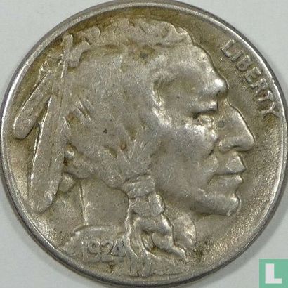 United States 5 cents 1924 (S) - Image 1