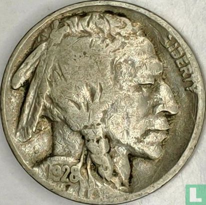 États-Unis 5 cents 1928 (sans lettre) - Image 1