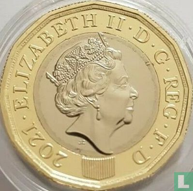 Royaume-Uni 1 pound 2021 - Image 1
