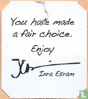 TeaofLife® Fairtrade® / You have made a fair choice Enjoy Inra Esram  - Image 2