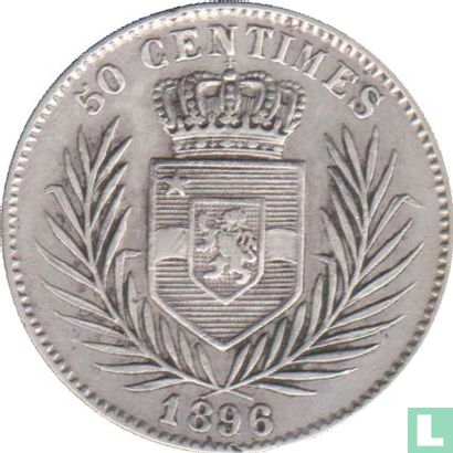 État indépendant du Congo 50 centimes 1896 - Image 1