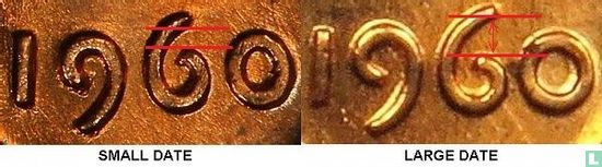 Vereinigte Staaten 1 Cent 1960 (ohne Buchstabe - kleine Datum) - Bild 3