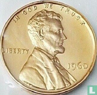 Vereinigte Staaten 1 Cent 1960 (PP - große Datum) - Bild 1