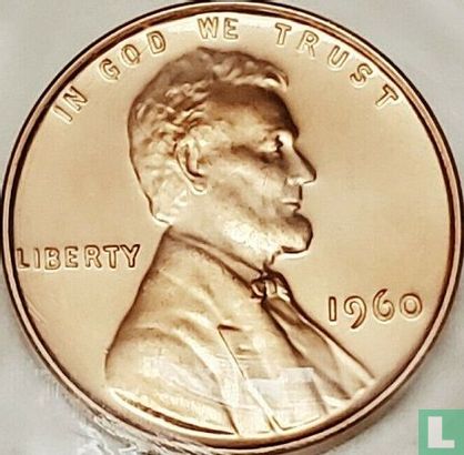 United States 1 cent 1960 (PROOF - small date) - Image 1