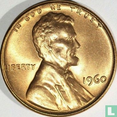 Verenigde Staten 1 cent 1960 (zonder letter - grote datum) - Afbeelding 1