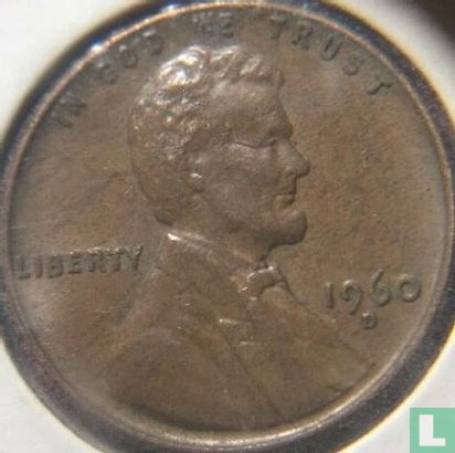 United States 1 cent 1960 (D/D - small date over large date) - Image 1