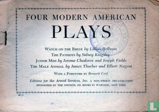 Four modern American plays  - Bild 3