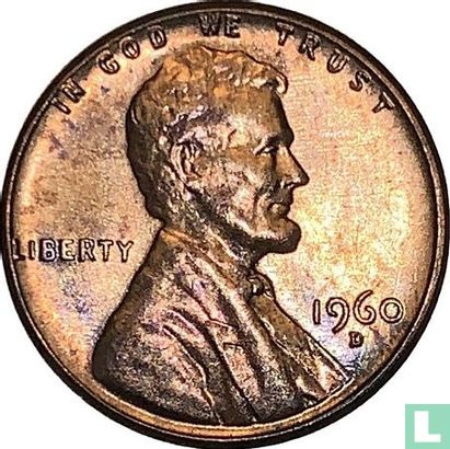 États-Unis 1 cent 1960 (D - grande date) - Image 1