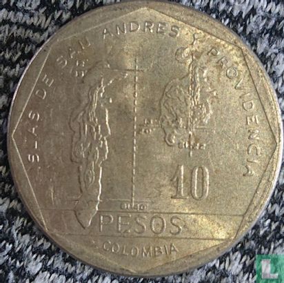 Colombie 10 pesos 1.982 - Image 2