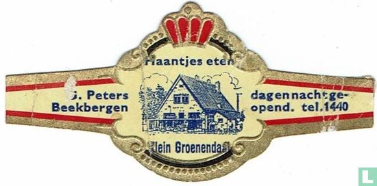 Haantjes eten Klein Groenendaal  - J. Peters Beekbergen - dag en nacht ge-opend. tel. 1440 - Bild 1