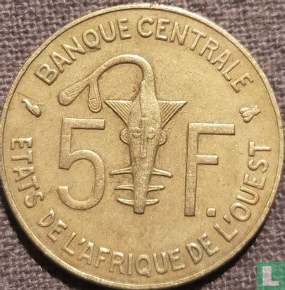 West African States 5 francs 1995 - Image 2