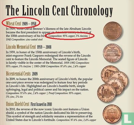 Verenigde Staten 1 cent 1958 (zonder letter) - Afbeelding 3