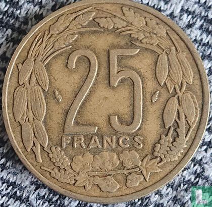 Central African States 25 francs 1992 - Image 2