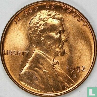 Verenigde Staten 1 cent 1952 (D) - Afbeelding 1