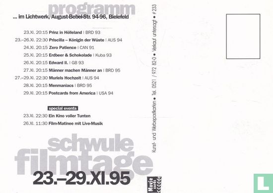 233 - Schwule Filmtage 1995 - Afbeelding 2