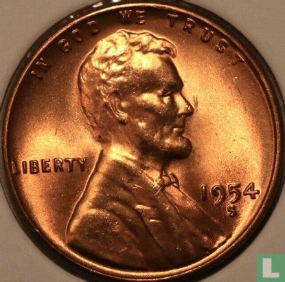 États-Unis 1 cent 1954 (S) - Image 1