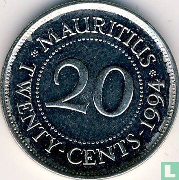 Mauritius 20 cent 1994 - Afbeelding 1