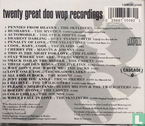 20 Great Doo Wop Recordings - Bild 2