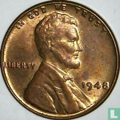 Vereinigte Staaten 1 Cent 1948 (ohne Buchstabe) - Bild 1