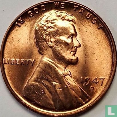 Vereinigte Staaten 1 Cent 1947 (D) - Bild 1