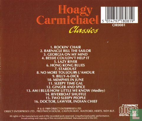Hoagy Carmichael Classics - Afbeelding 2