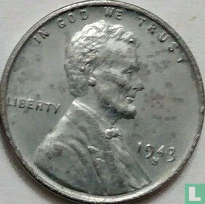 Verenigde Staten 1 cent 1943 (staal bekleed met zink - S) - Afbeelding 1