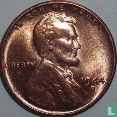 United States 1 cent 1944 (bronze - S) - Image 1