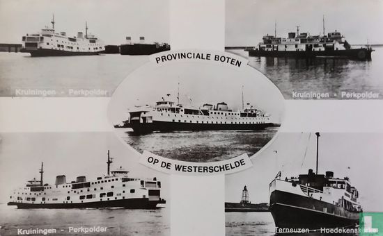 Provinciale boten op de Westerschelde. - Image 1