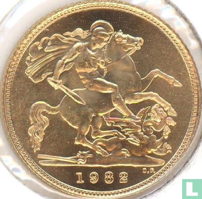United Kingdom ½ sovereign 1982 - Image 1