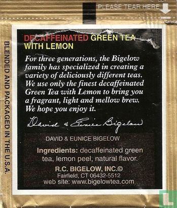 Green Tea with Lemon Decaffeinated - Afbeelding 2