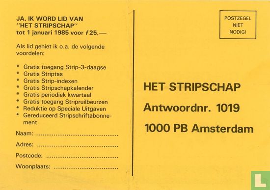 Toegangskaart Strip-3-daagse 1983 - Afbeelding 2
