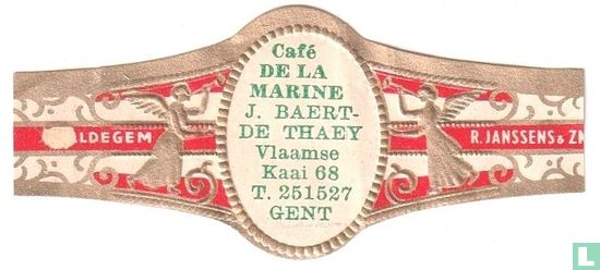 Café de la Marine J. Baert-de Taey Vlaamse Kaai 68 T. 251527 Gent - Maldegem - R. Janssens & Zn - Afbeelding 1
