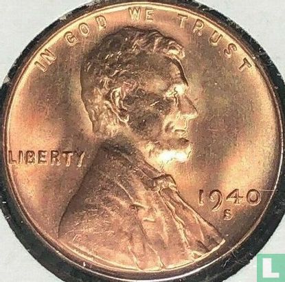 Verenigde Staten 1 cent 1940 (S) - Afbeelding 1
