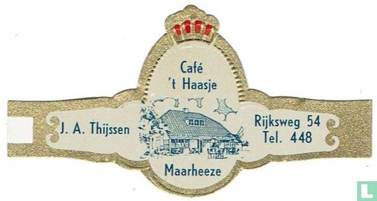 Café 't Haasje Maarheeze - J.A. Thijssen - Rijskweg 54 Tel. 448 - Image 1