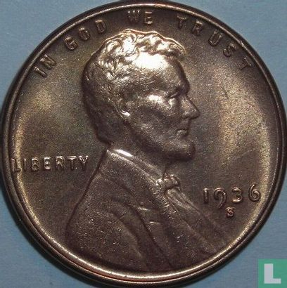 États-Unis 1 cent 1936 (S) - Image 1