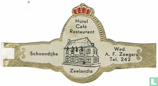 Hotel Café Restaurant Zeelandia - Schoondijke - Wed. A.F. Zeegers Tel. 242 - Afbeelding 1