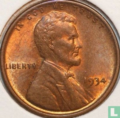 États-Unis 1 cent 1934 (sans lettre) - Image 1