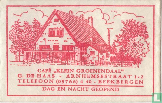 Café "Klein Groenendaal" - Afbeelding 1