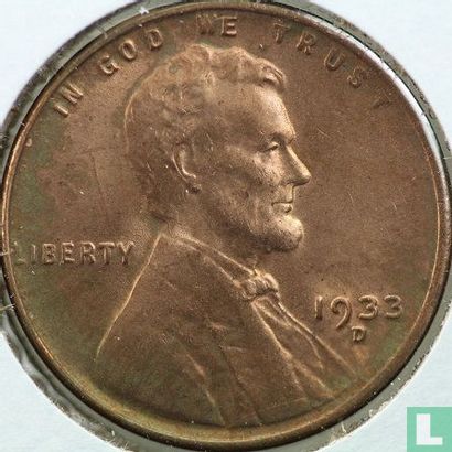 Verenigde Staten 1 cent 1933 (D) - Afbeelding 1