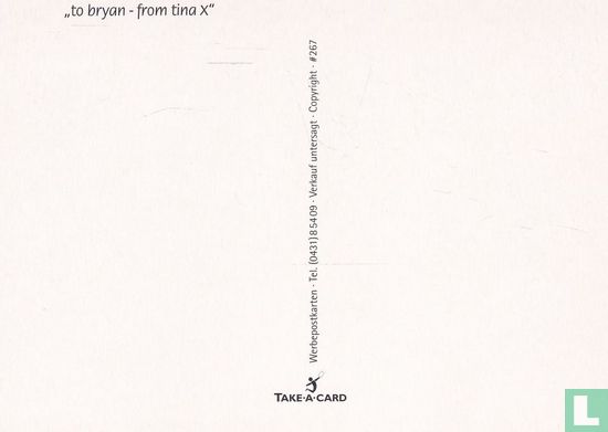0267 - to bryan - from tina X "Blue" - Afbeelding 2