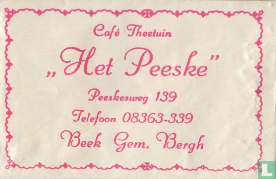 Café Theetuin "Het Peeske" - Image 1