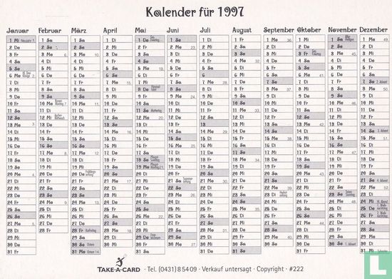 0222 - Take a Card Kalender für 1997 - Bild 2