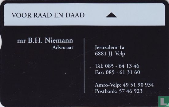 Mr. B.H. Niemann Voor Raad en Daad - Image 1