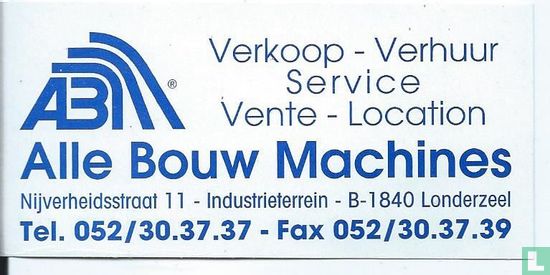 ABM Verkoop - Verhuur Service Vente - Location 