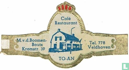 Café Restaurant TO-AN - M. v.d. Boomen-Bouts Kromstr. 39 - Tel. 778 Veldhoven - Afbeelding 1